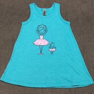 Instant Message, teal tank dress, 3T